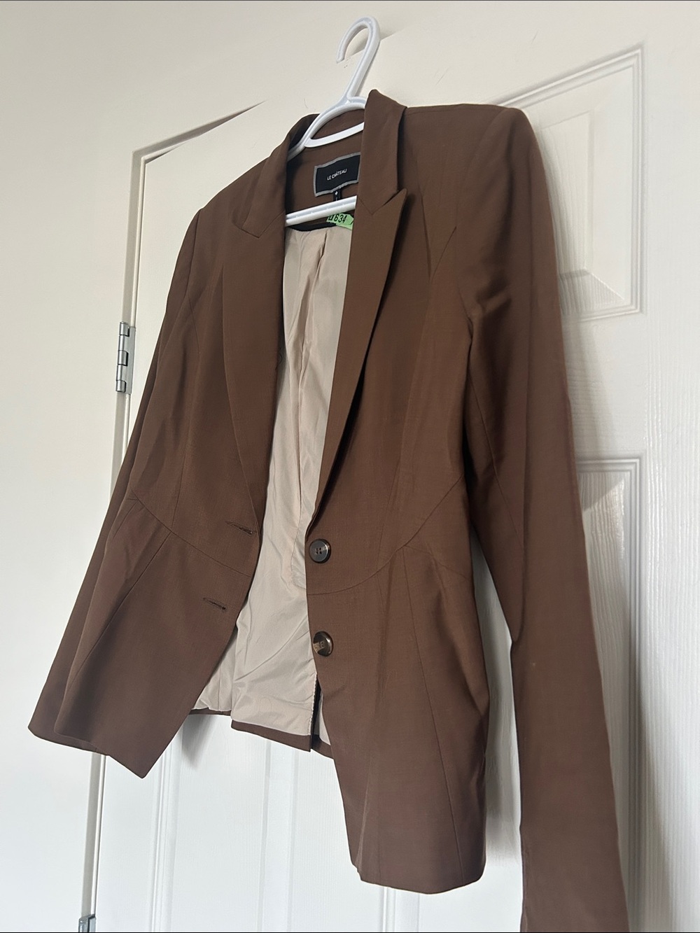 le chateau Brown Women's Blazer Jacket